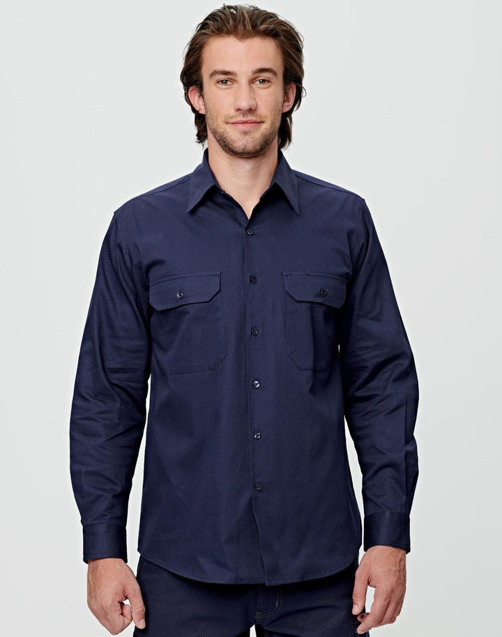 Wt04 Cotton Drill Work Shirt