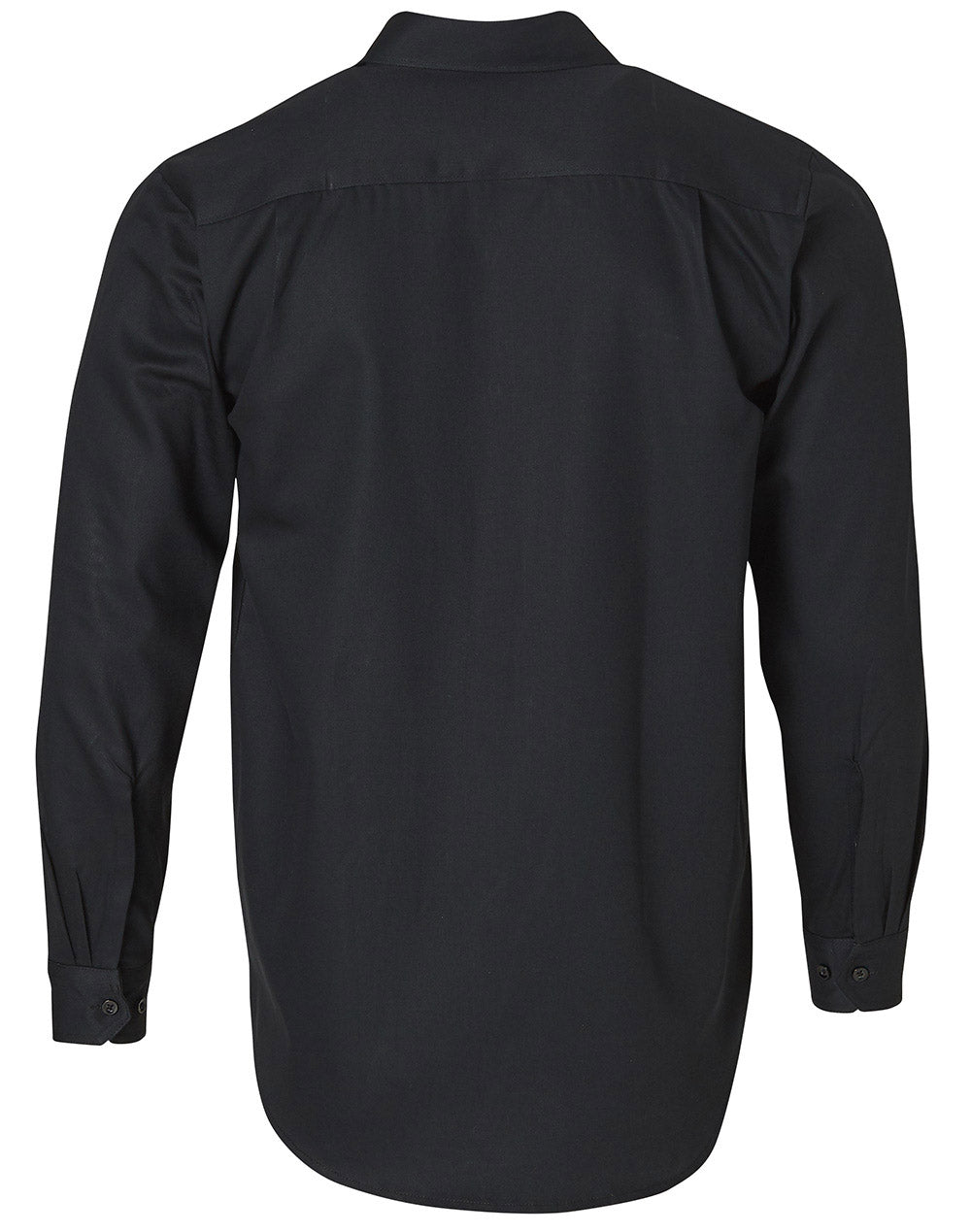 Wt04 Cotton Drill Work Shirt - Black