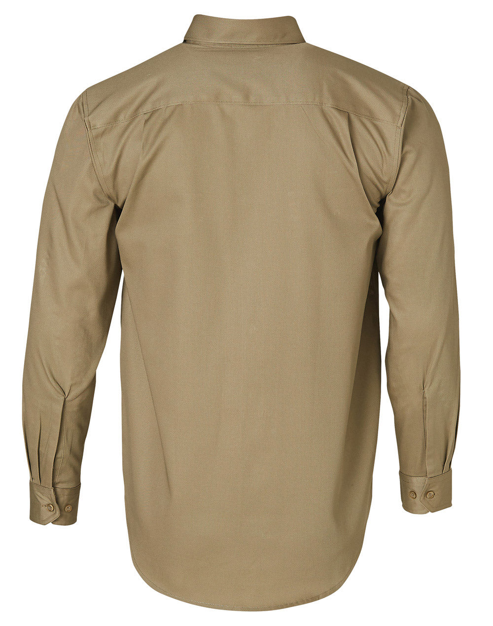Wt04 Cotton Drill Work Shirt - Khaki