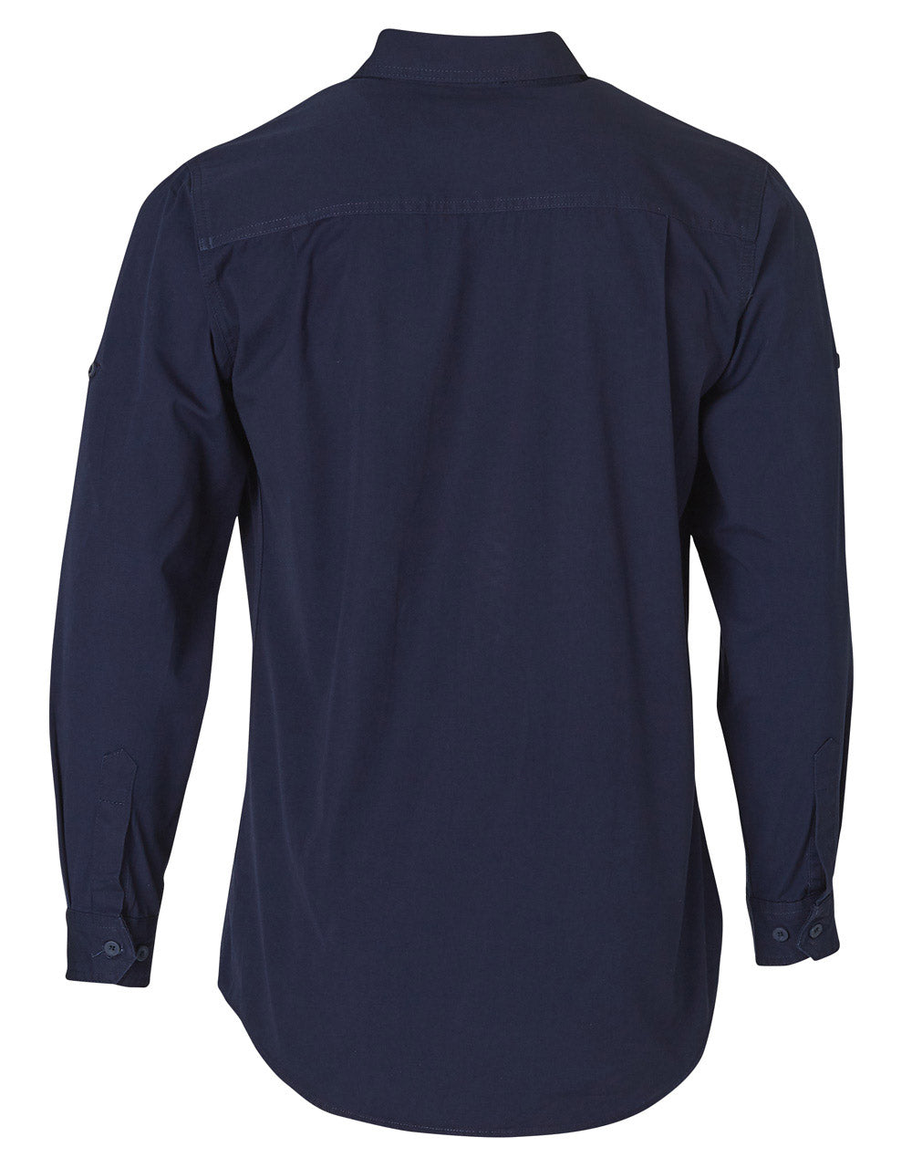 Durable Long Sleeve Work Shirt - Navy