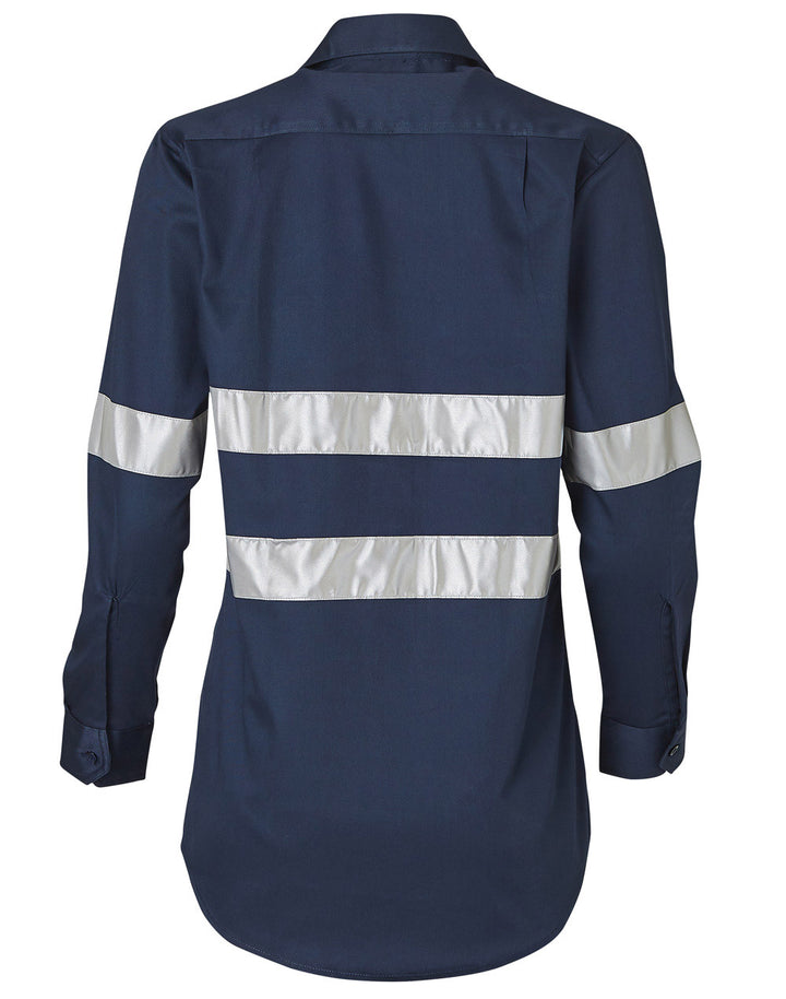 Women'S Cotton Drill Work Shirt With 3M Tapes