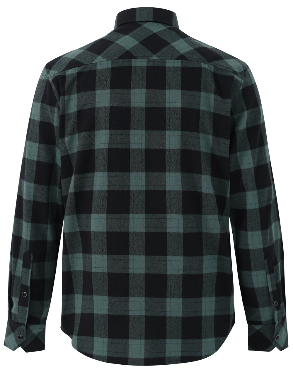 Unisex Classic Flannel Plaid Ls Shirt - Black Moss