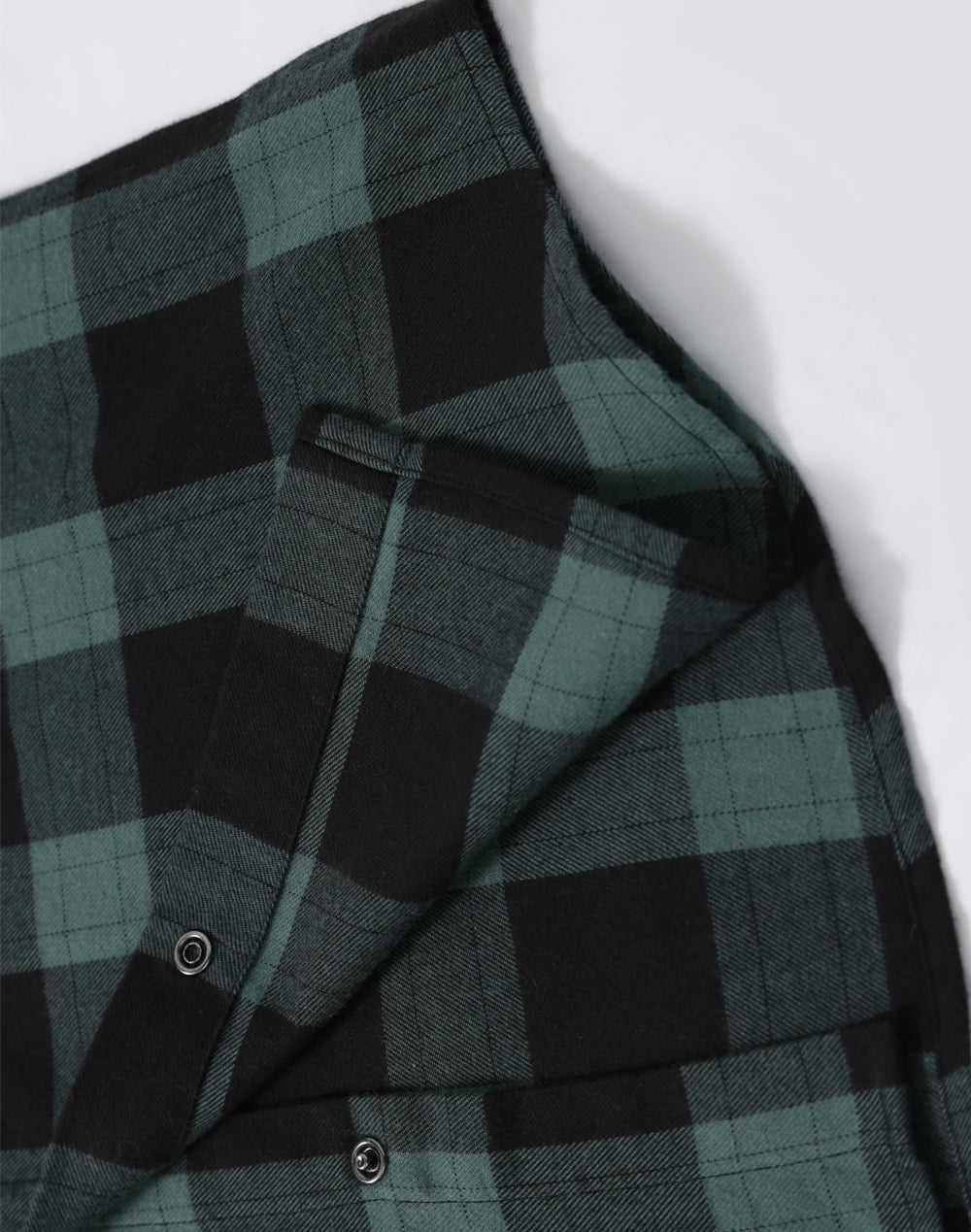 Unisex Classic Flannel Plaid Ls Shirt - Black Moss