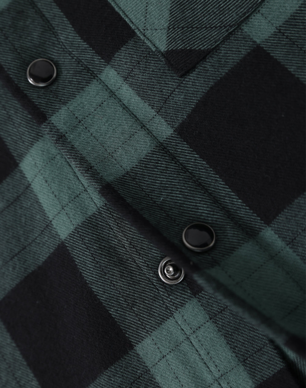 Unisex Classic Flannel Plaid Ls Shirt - Black Moss