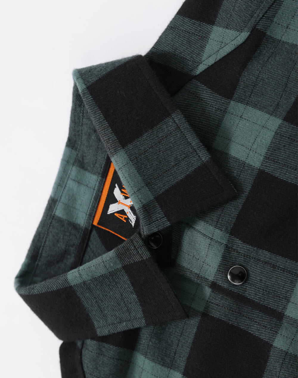 Unisex Classic Flannel Plaid Ls Shirt - Black Moss