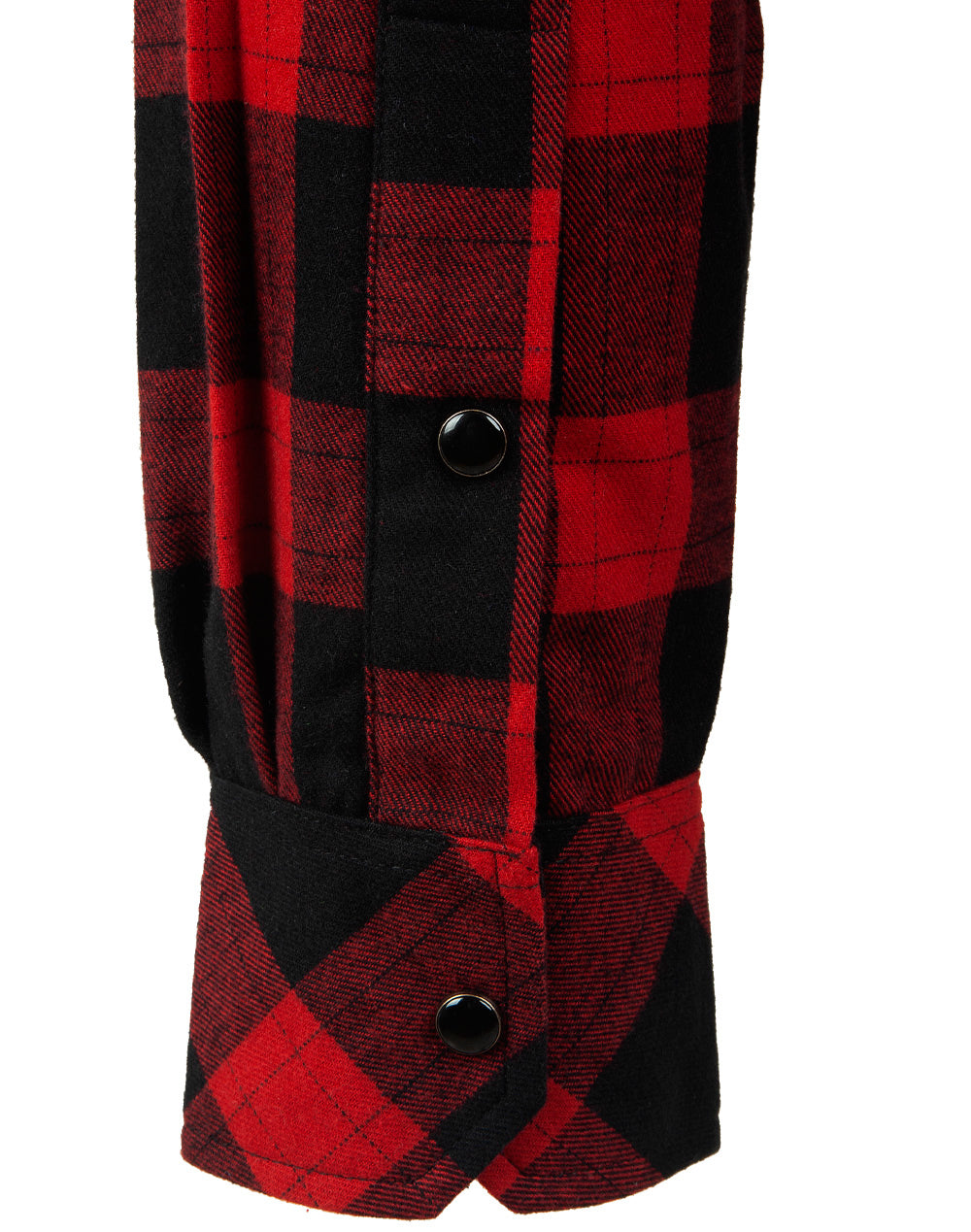 Unisex Classic Flannel Plaid Ls Shirt - Black Wine