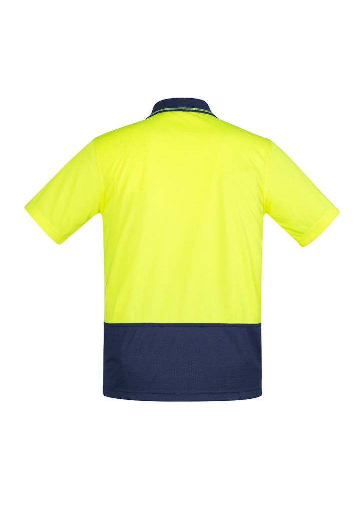 Mens Hi Vis Comfort Back Short Sleeve Polo